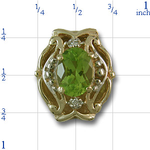 r9524 Peridot Bracelet Slide 